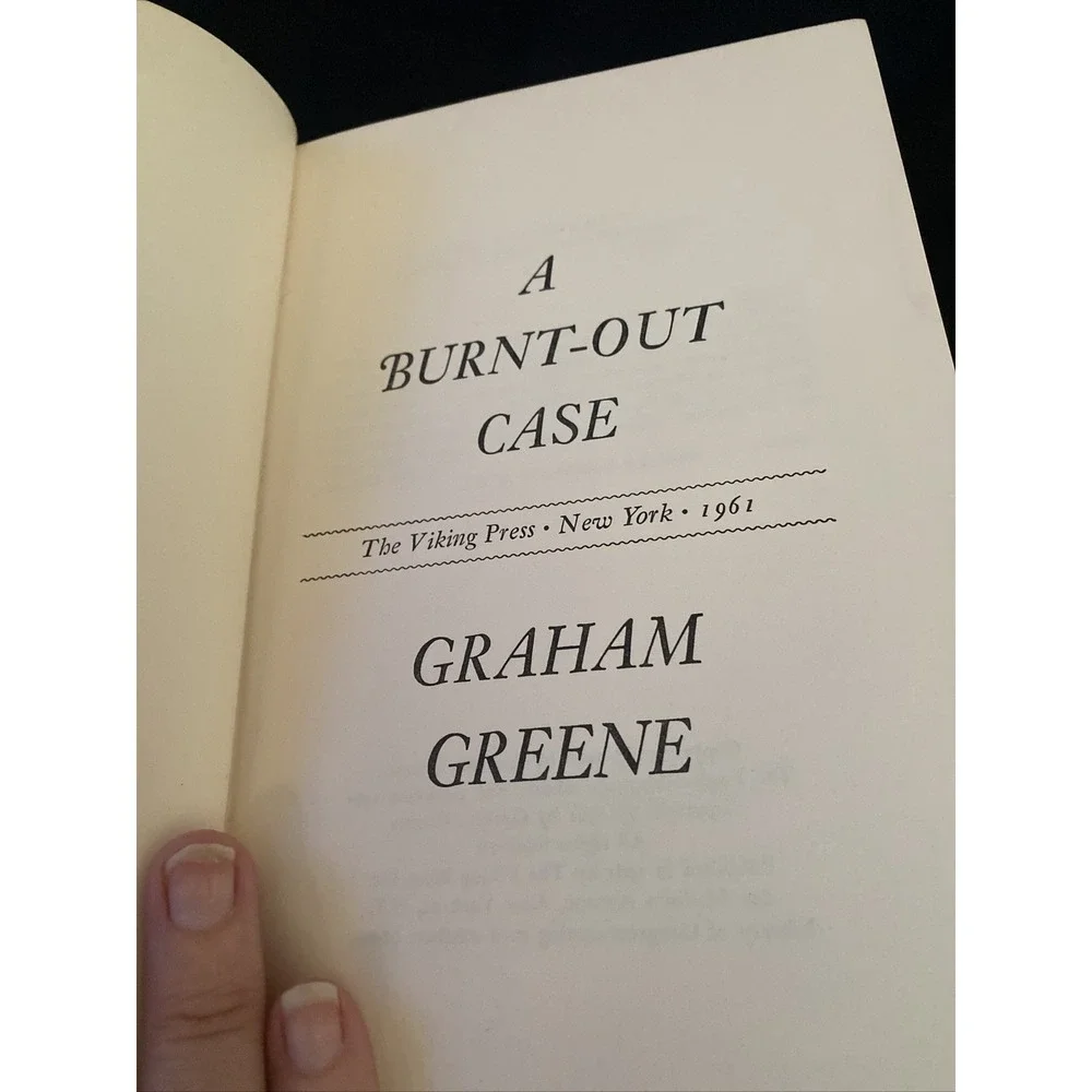 A Burnt-Out Case Book by Graham Greene (1961, Hardcover Book) VINTAGE Story Book